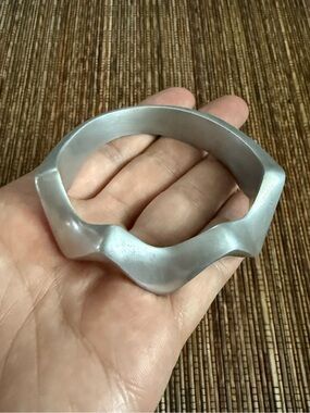 Glen Yank Bangle Bracelet Post Modern 1980’s Aluminum Geometric Modernist NYC